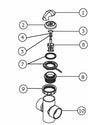 6540-362 Diverter Cap all 2007+ 780 Series
