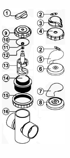 6540-876 Diverter Cap 2004-2005 Sundance