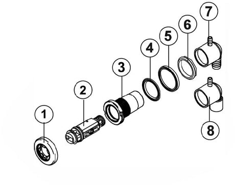 6540-647 Jetback: .5" Slip Fluidix ST Jet (2001+)